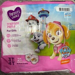 Training pants for girls